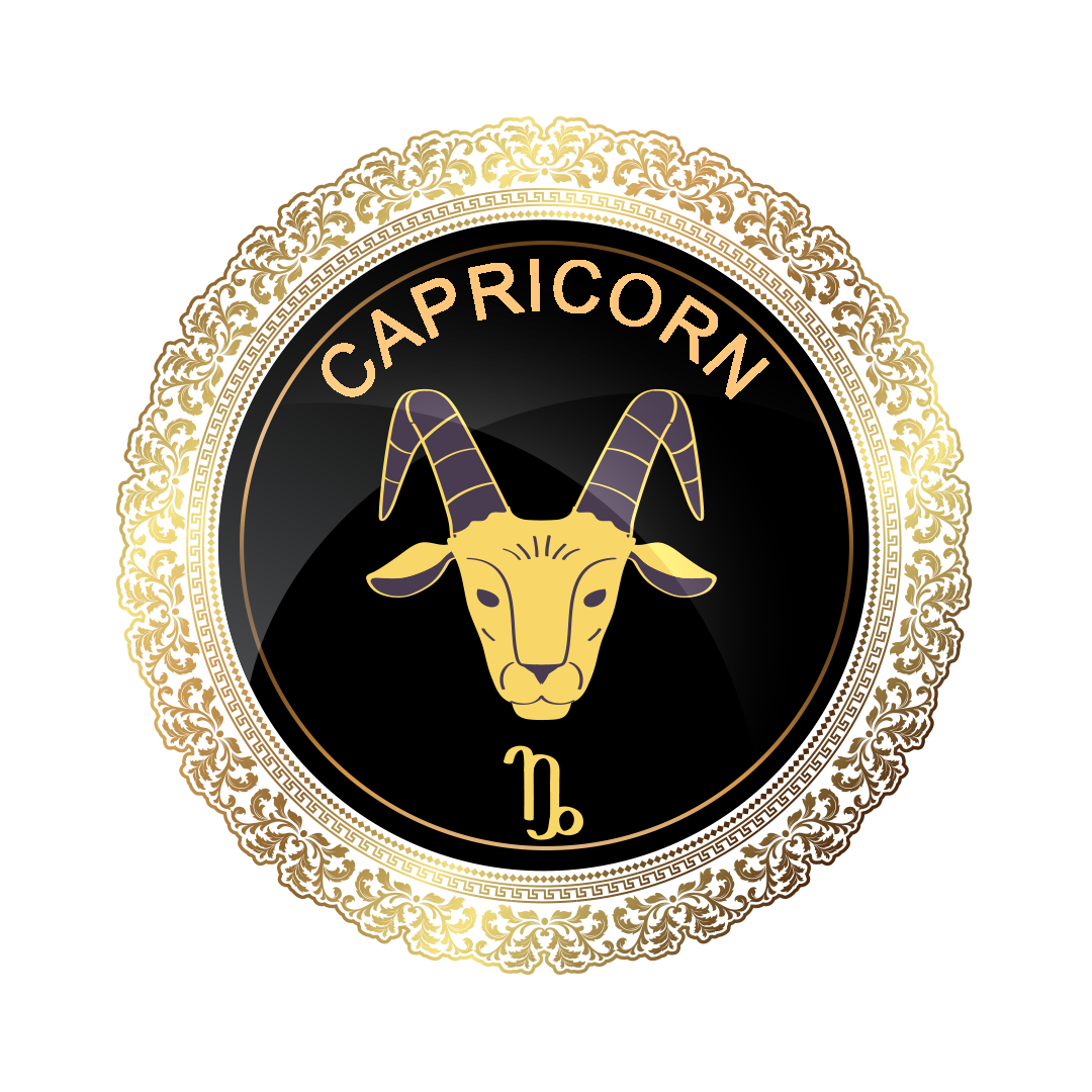 Capricorn png, Capricorn gold zodiac symbol png, Capricorn gold symbol PNG, gold Capricorn PNG transparent images download
